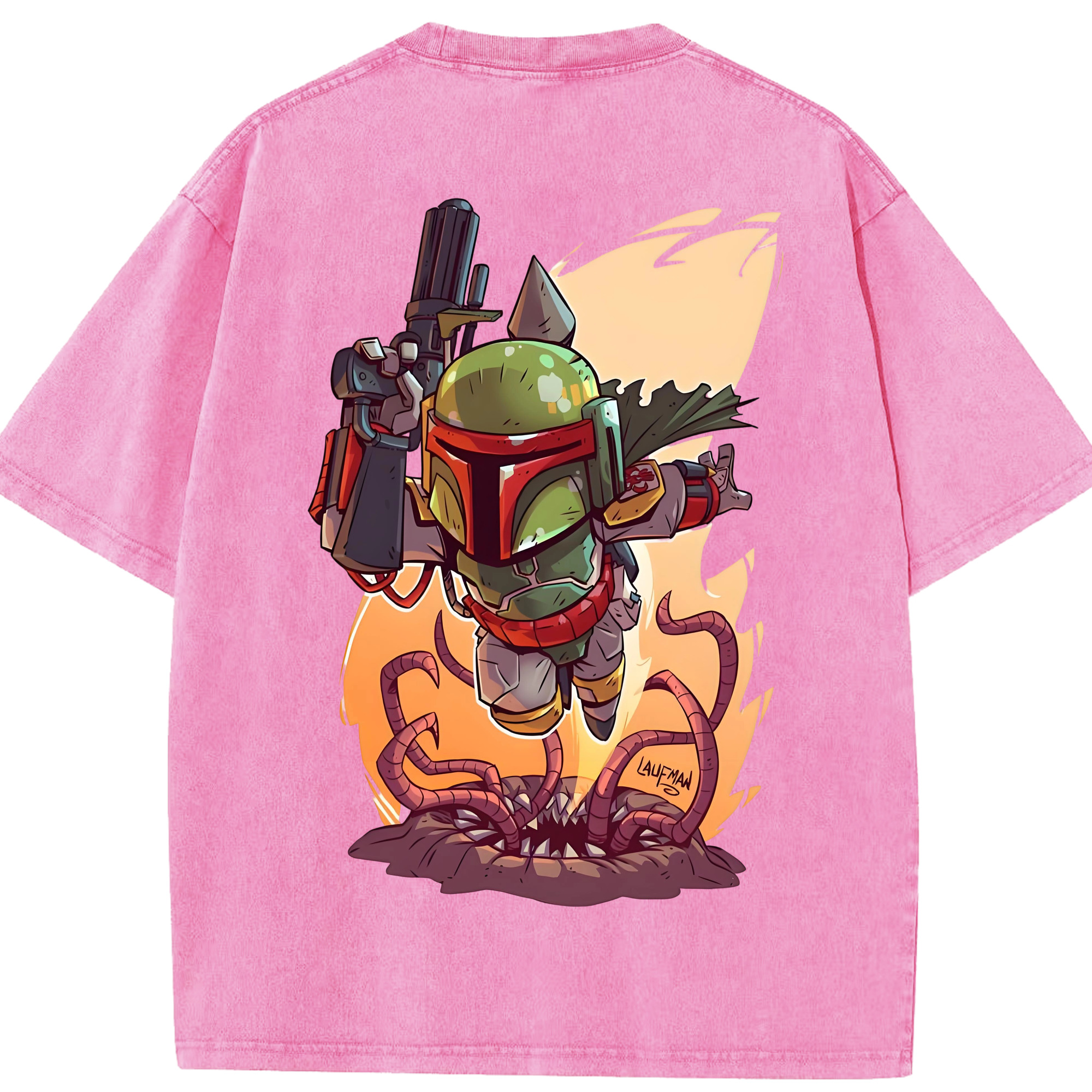 （画像用） スター・ウォーズ Star Wars 綿100% ヴィンテージ風 半袖Tシャツ（背面プリント）